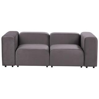 Beliani 2 Sitzer Sofa aus Samtstoff Modern FALSTERBO  