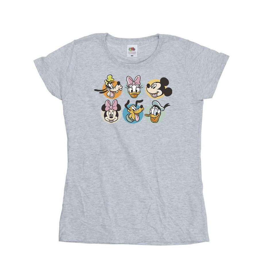 Mickey Mouse And Friends Maglietta Facce