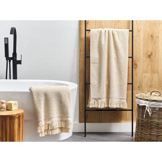 Beliani Lot de 2 serviettes en Coton ATIU  