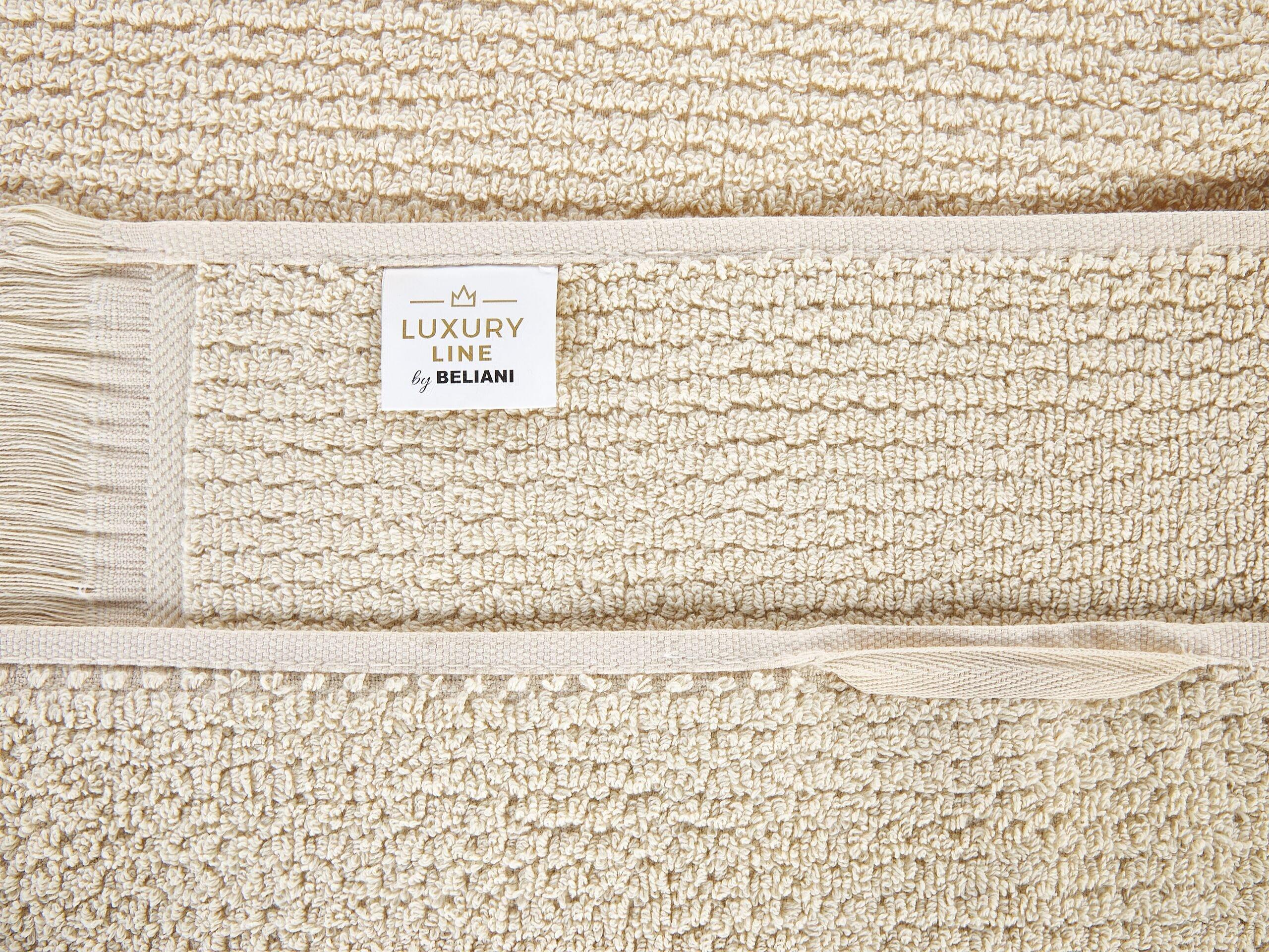 Beliani Lot de 2 serviettes en Coton ATIU  