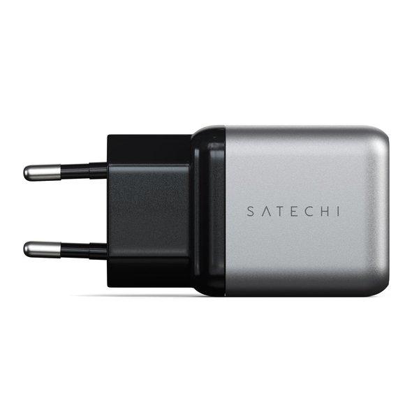 SATECHI  Satechi ST-UC30WCM-EU chargeur d'appareils mobiles Noir, Argent Intérieure 