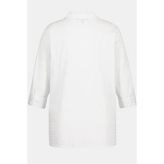 Ulla Popken  Bluse, Bubble-Qualität, Hemdkragen, 3/4-Arm 