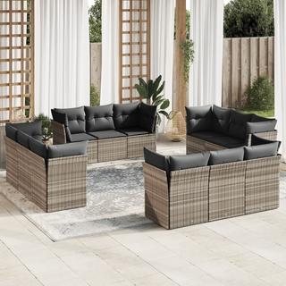 VidaXL set divano da giardino Polirattan  