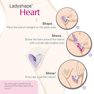 Ladyshape  Stencil da barba Cuore 