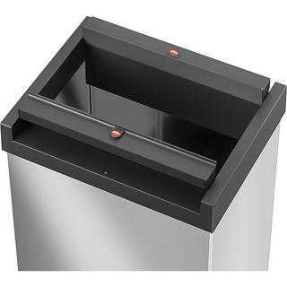 Hailo Contenitore per rifiuti con coperchio basculante BIG-BOX SWING, capacità 35 l, contenitore acciaio inox.  