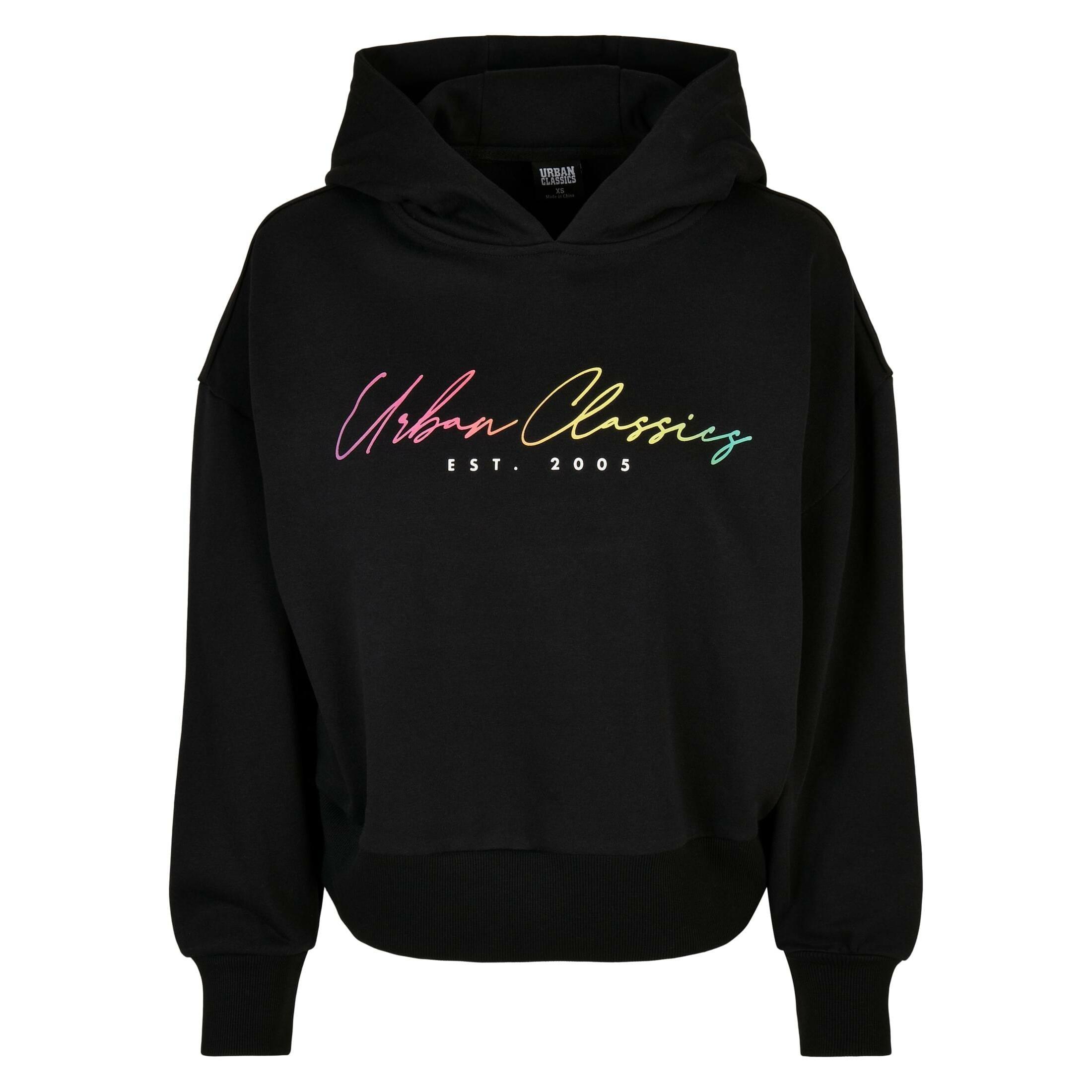 Image of Kapuzenpullover, Oversized Rainbow Damen M