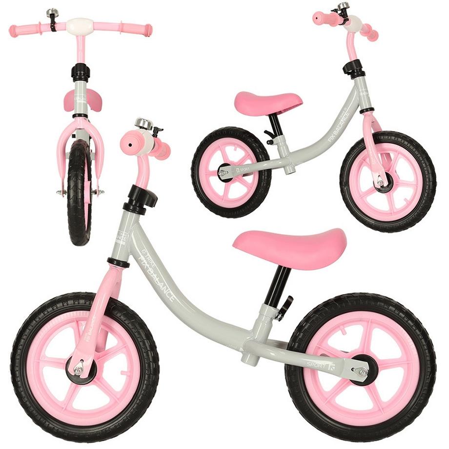 Pricenet  Bicicletta da fondo Trike Fix Balance bianca e rosa 