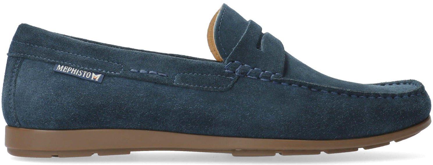 Image of Alyon - Wildleder Mokassin Herren Blau 39