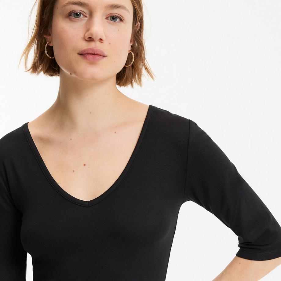 La Redoute Collections T-shirt col V  