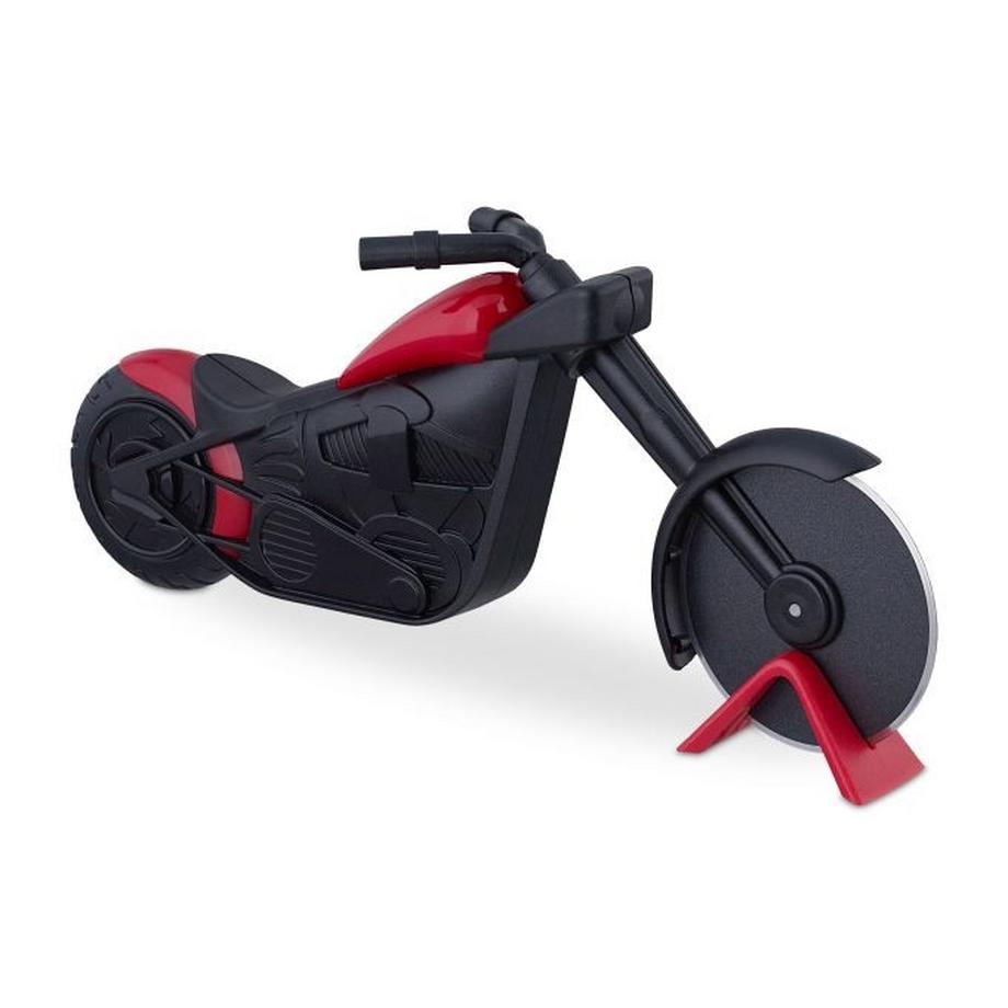Moto avec coupe-pizza