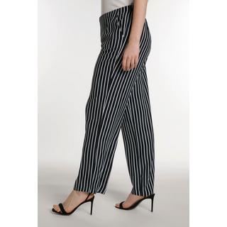 Ulla Popken  Pantalon Marlène, rayures, ceinture confort 