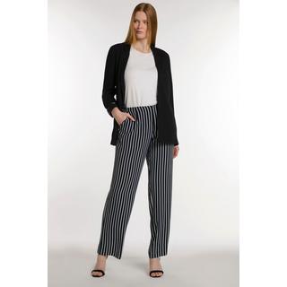 Ulla Popken  Pantalon Marlène, rayures, ceinture confort 