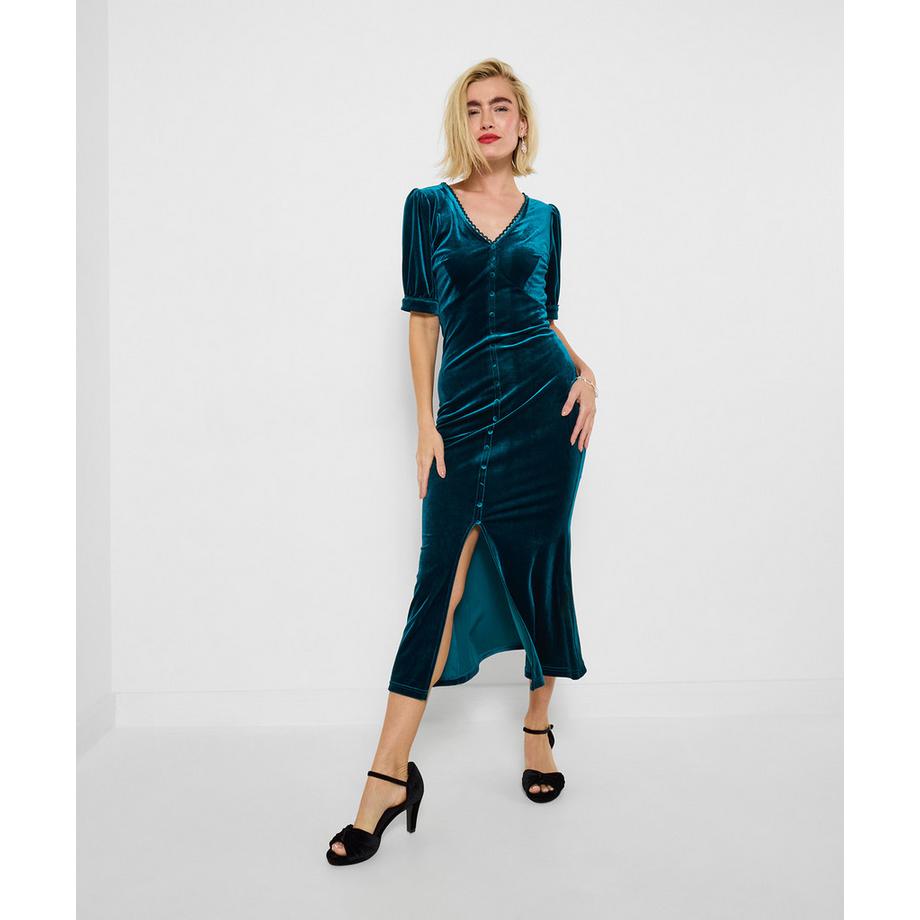 Joe Browns Abito in velluto elasticizzato scollo a V  