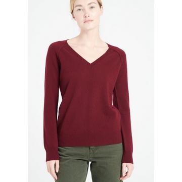 LILLY 6 Pullover mit V-Ausschnitt - 100% Kaschmir