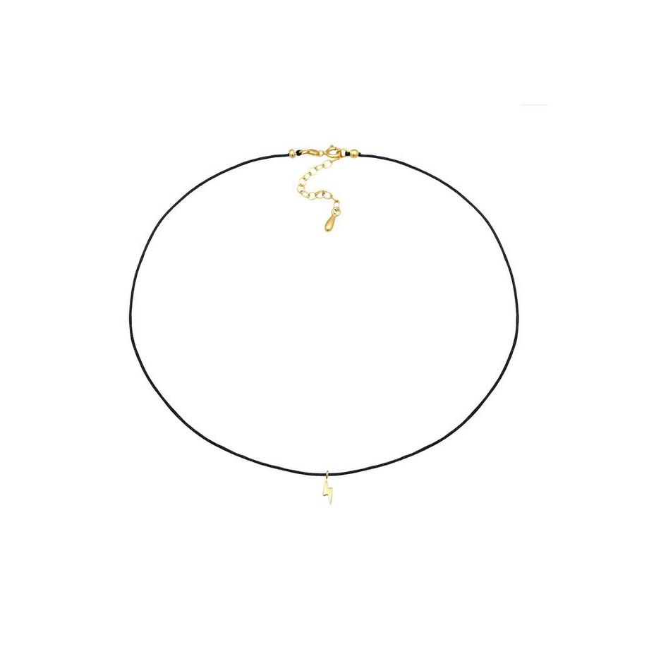 Elli  Halskette Choker Blitz Nylonkette 925 Silber 