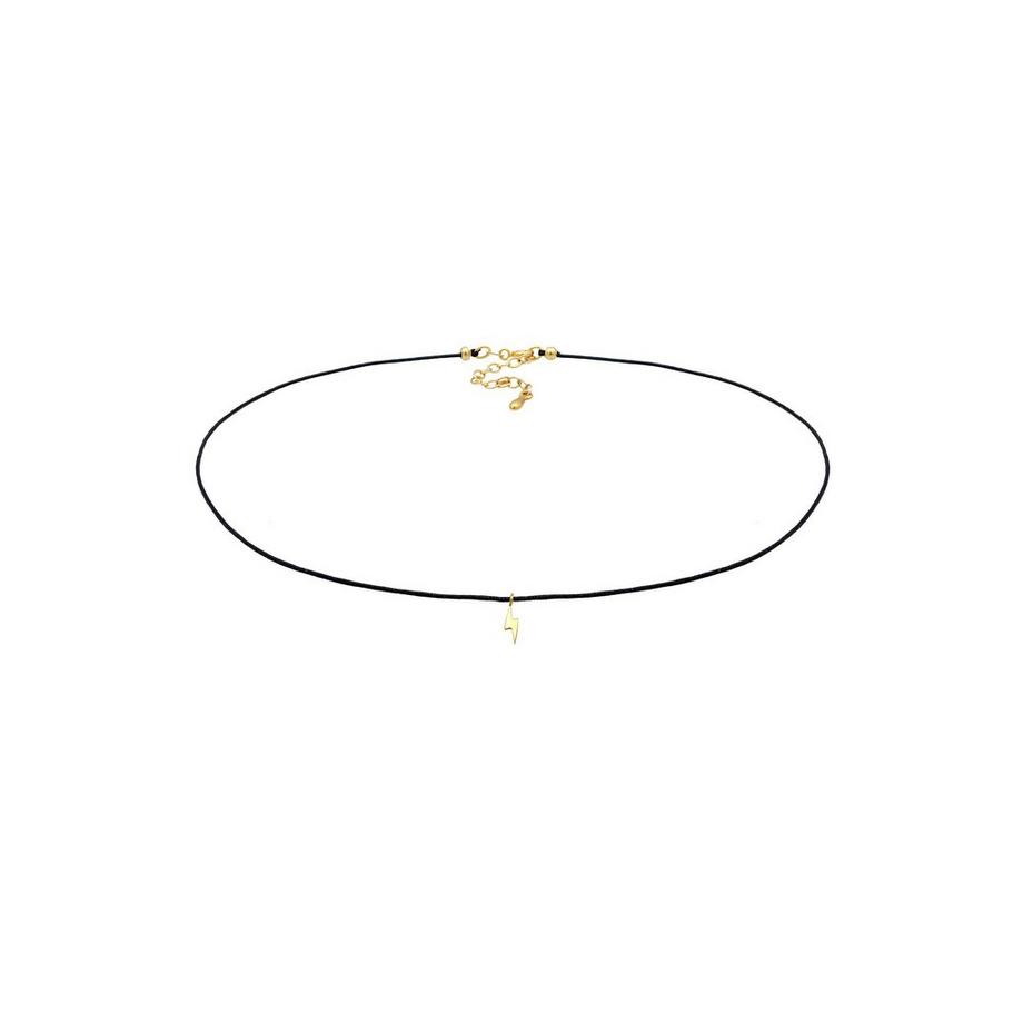 Elli  Halskette Choker Blitz Nylonkette 925 Silber 