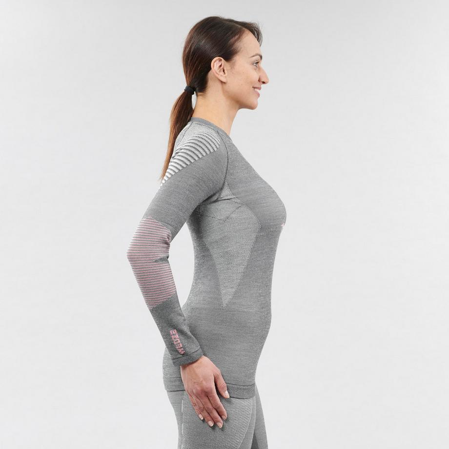 WEDZE  Maglia intima donna aderente maniche lunghe lana 