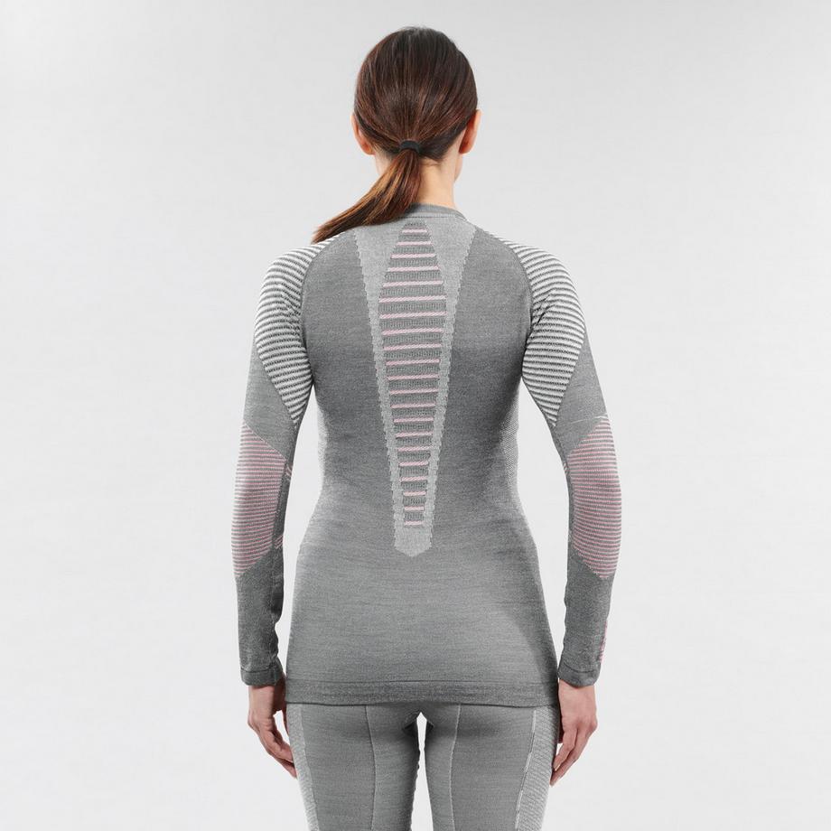 WEDZE  Maglia intima donna aderente maniche lunghe lana 