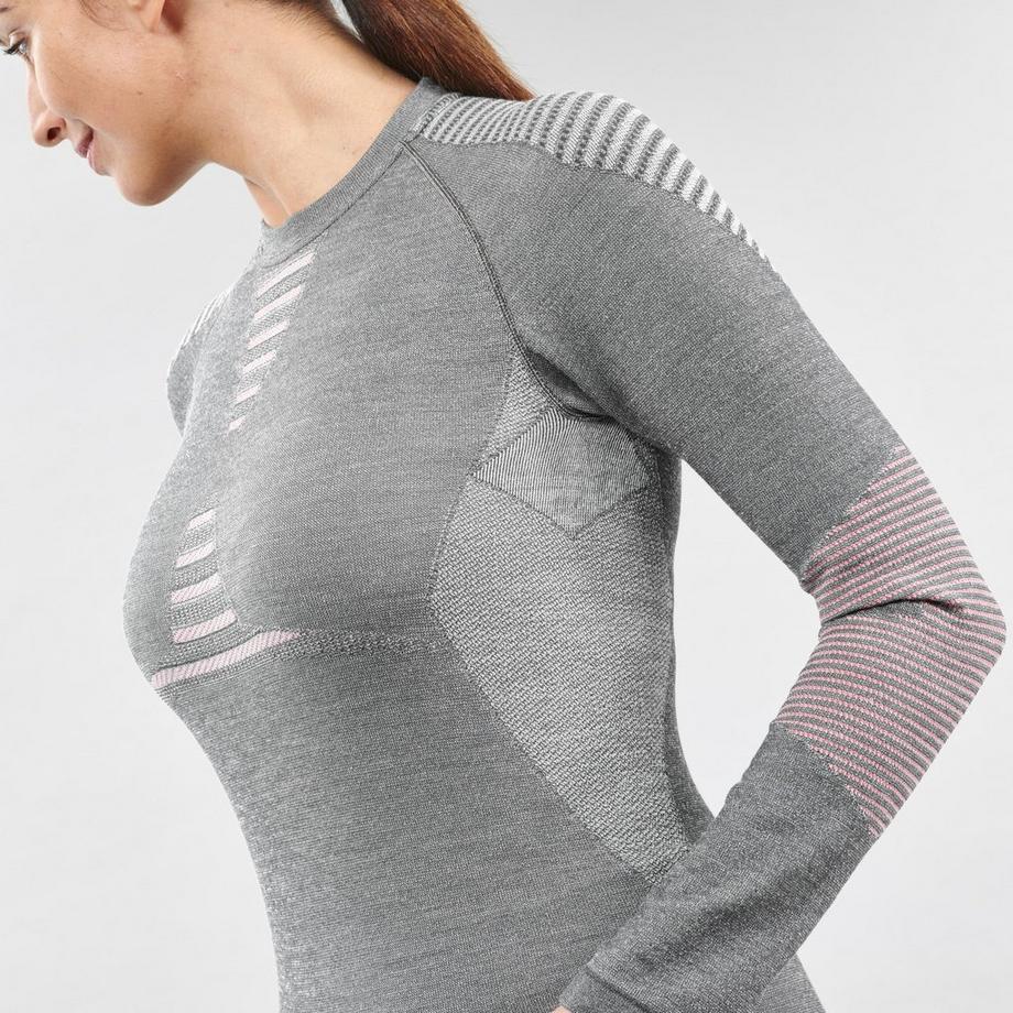 WEDZE  Maglia intima donna aderente maniche lunghe lana 