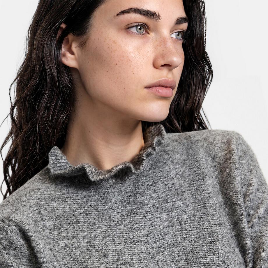 La Redoute Collections Pullover mit Rüschen  