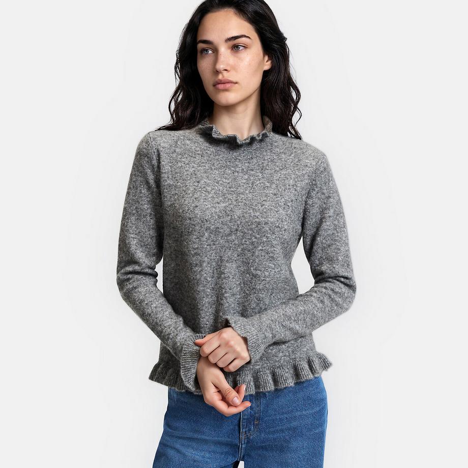 Pullover mit Rüschen
