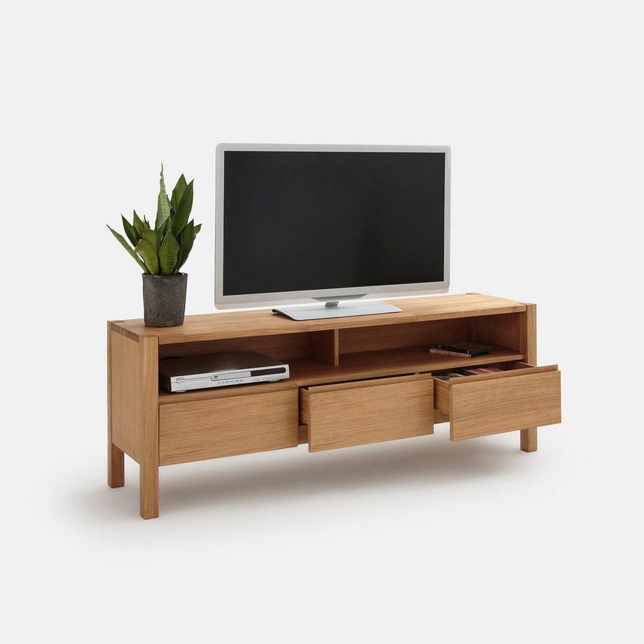 La Redoute Intérieurs TV-Bank ADÉLITA aus Eiche und Eichenfurnier 160 cm  