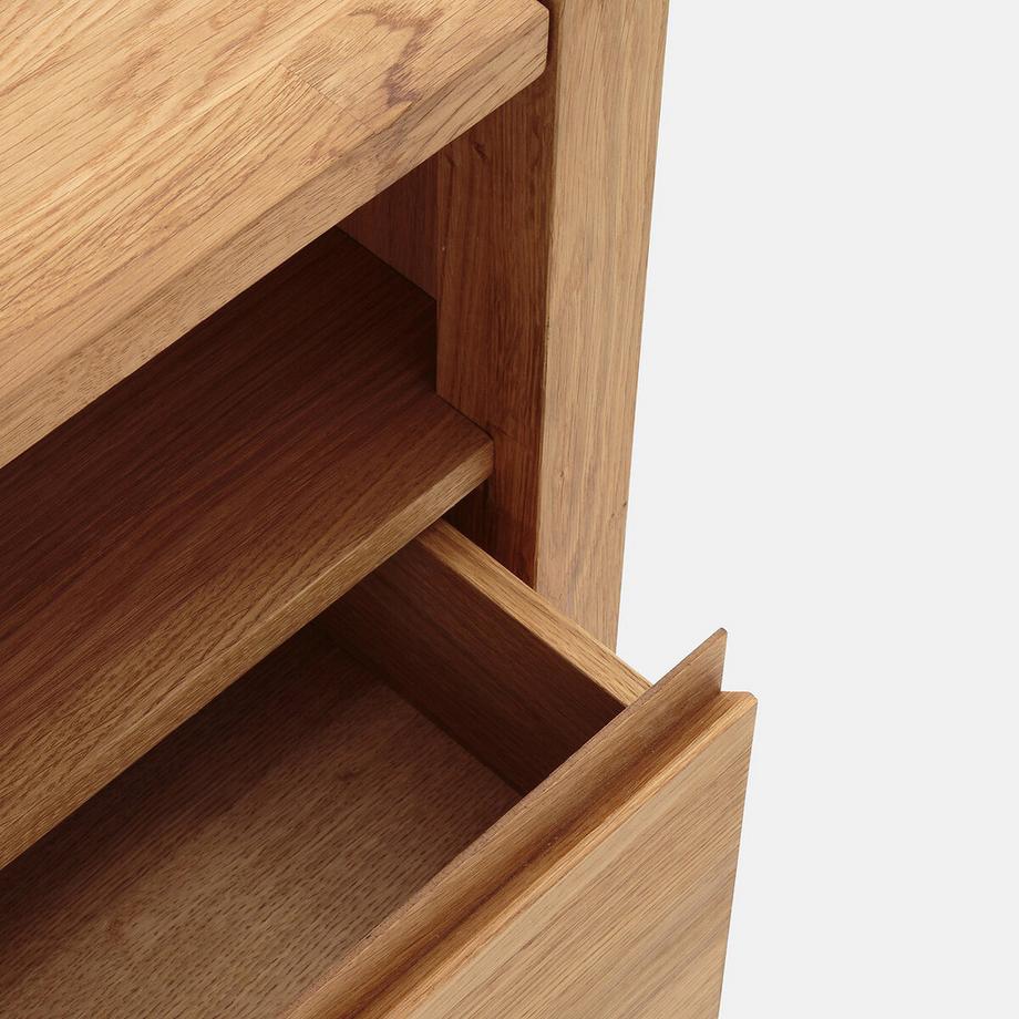 La Redoute Intérieurs TV-Bank ADÉLITA aus Eiche und Eichenfurnier 160 cm  