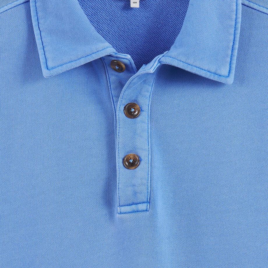 La Redoute Collections  Sweatshirt mit Polokragen aus Molton 