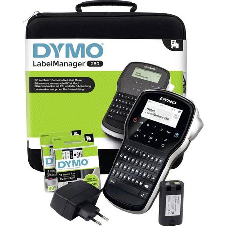 Dymo  LabelManager 280 Kit Etichettatrice Adatto per nastro: D1 6 mm, 9 mm, 12 mm 