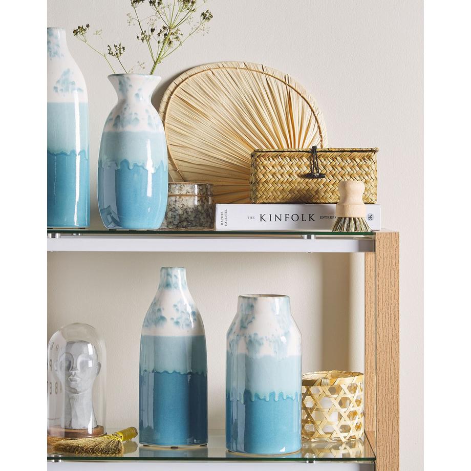 Beliani Vase à fleurs en Grès Scandinave CALLIPOLIS  