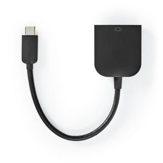 Nedis  USB-C™-Adapter | USB 3.2 Gen 1 | USB-C™-Stecker | VGA-Buchse 15p | 1920x1200 | 5 Gbps | 0,20 m | Rund | Vernickelt | PVC | Schwarz | Plastikbeutel 