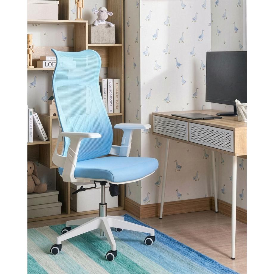 Beliani Chaise de bureau en Tissu maillé  BARD  