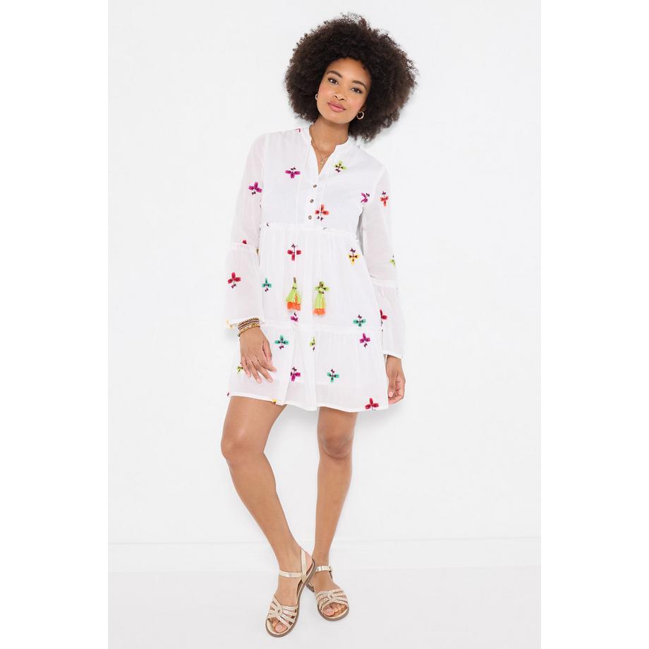 Joe Browns Besticktes Boho Tunika Kleid mit Quastendetail  