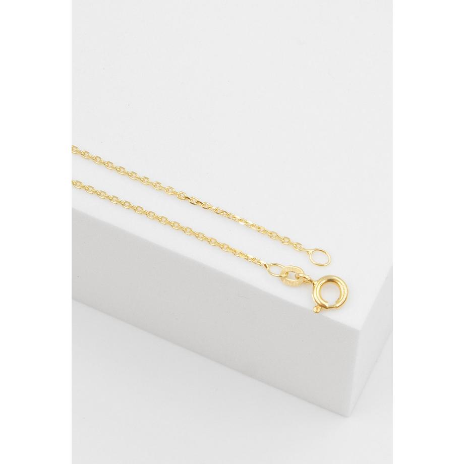 MUAU Schmuck  Collier forçat or jaune 585, 1.2mm, 40cm 