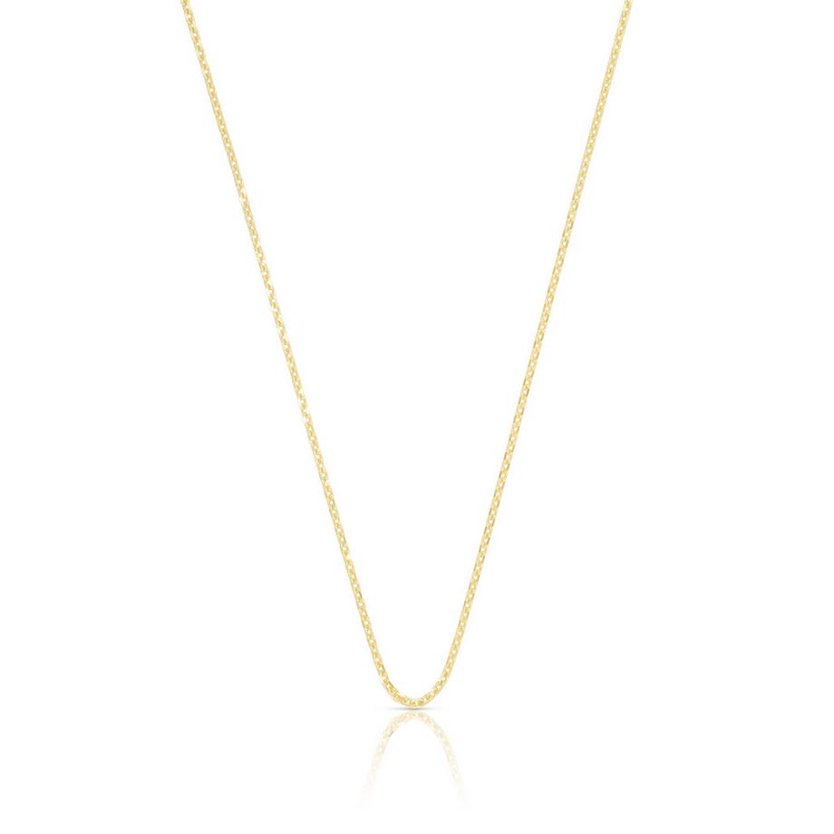 Collier forçat or jaune 585, 1.2mm, 40cm