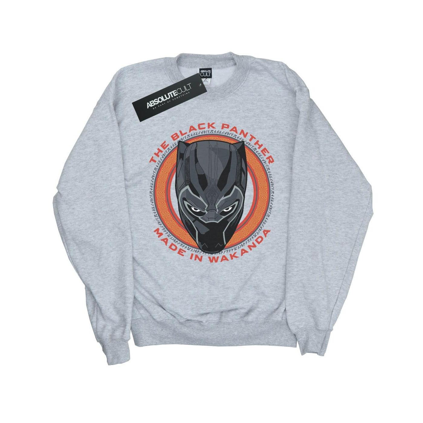 Image of Black Panther Made In Wakanda Red Sweatshirt Mädchen Grau 140/146