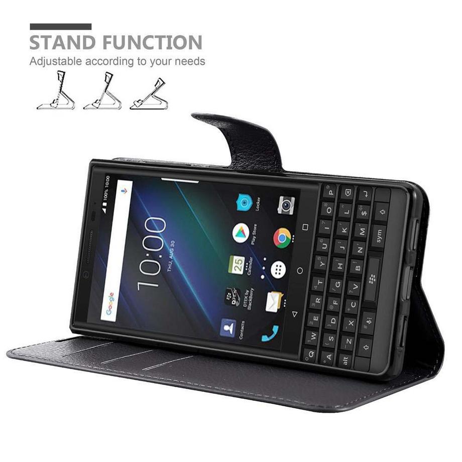 Cadorabo  Hülle für Blackberry KEY 2 Standfunktion, Kartenfach 