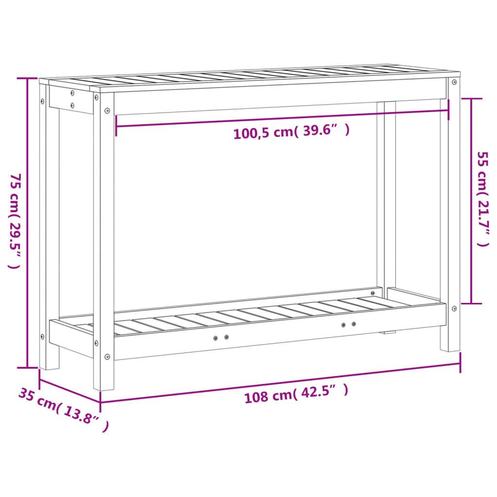 VidaXL Table d'empotage bois de pin  