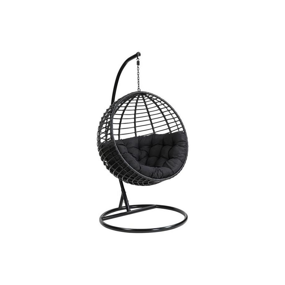 Fauteuil suspendu  en résine tressée - Noir - BONTOC de MYLIA