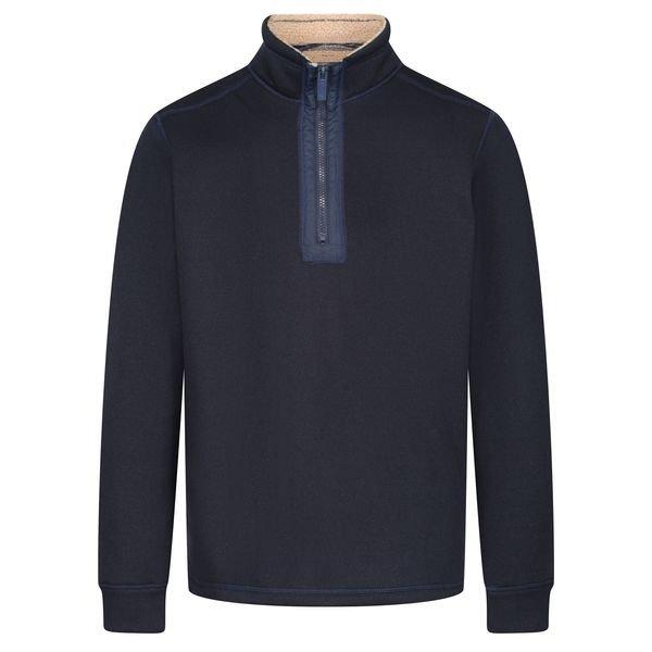 Image of Galador Fleeceoberteil Mit Halbem Reißverschluss Herren Marine S