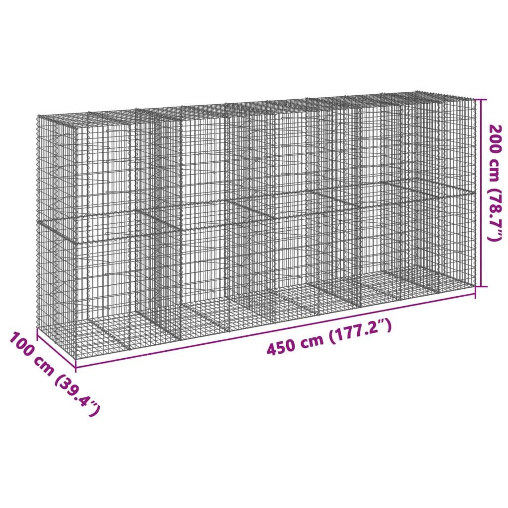 VidaXL Panier gabion fer  