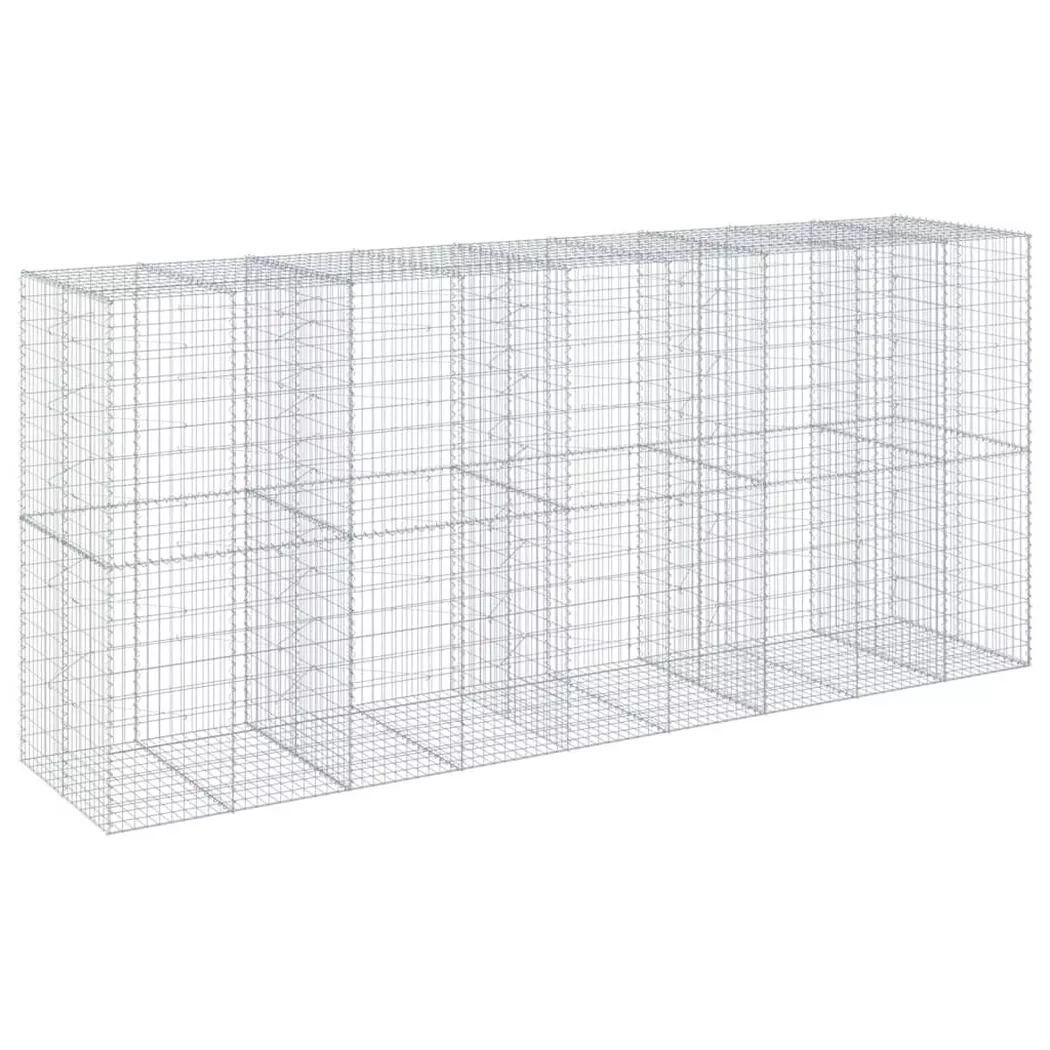 VidaXL - Panier gabion fer, One Size, Argent