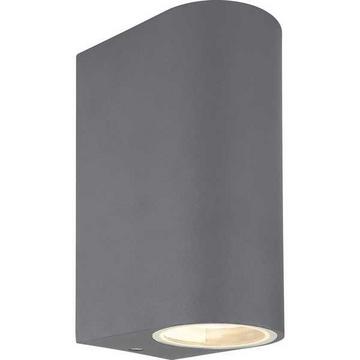 Lampe d'extérieur Veronika en fonte d'aluminium anthracite 2xGU10