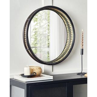 Beliani Miroir en Rotin Boho DAKSA  