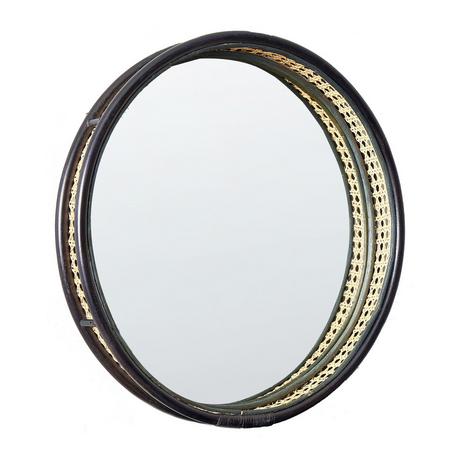 Beliani Miroir en Rotin Boho DAKSA  