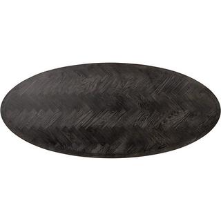 mutoni Table à manger Blackbone chêne noir laiton ovale 230  