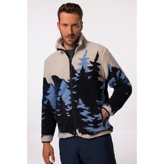 JP1880  Teddyjacke, Skiwear, Jacquard, Stehkragen, bis 7 XL 