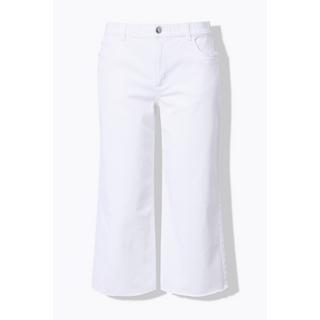 Studio Untold Jeans-Culotte Wide Legs 5-Pocket Cutted Saum  