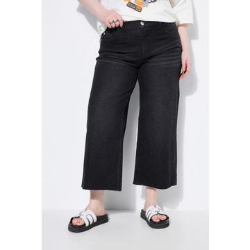 Jeans-Culotte, Wide Legs, 5-Pocket, cutted Saum