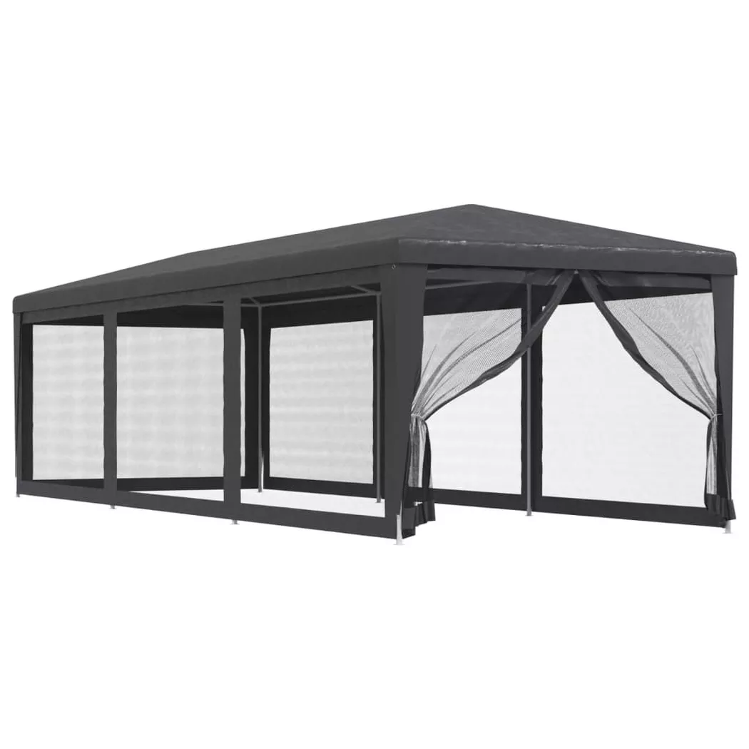 VidaXL - Partyzelt polyethylen, One Size, Grau
